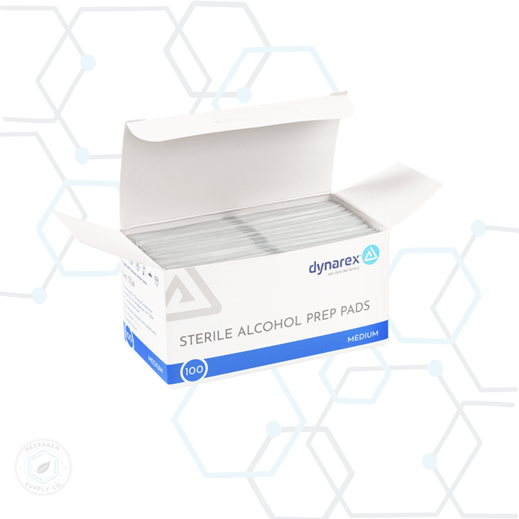Dynarex Alcohol Prep Pads - 70% Isopropyl (100ct Box)
