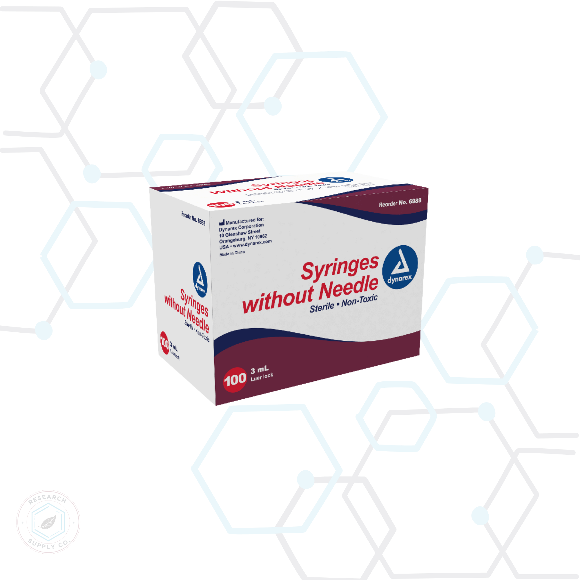 Dynarex Luer Lock Syringes (Sterile)